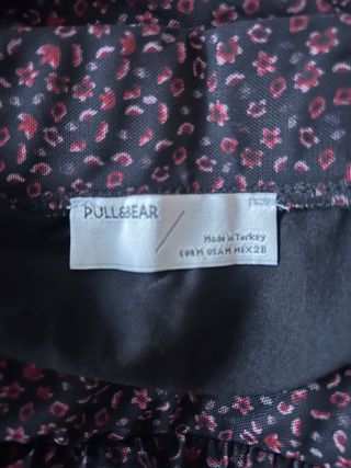 Falda midi plisada floral