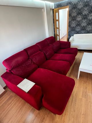 Sofá chaise longue 4 plazas con canapé