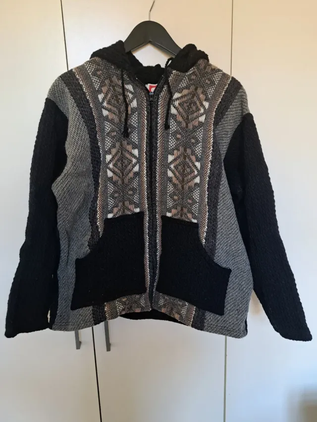 Chaqueta Artesanal Lana hecha en Ecuador