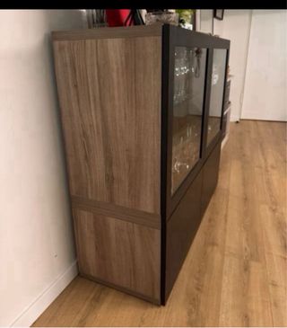 Vitrina Estantería Ikea Marrón/Cristal