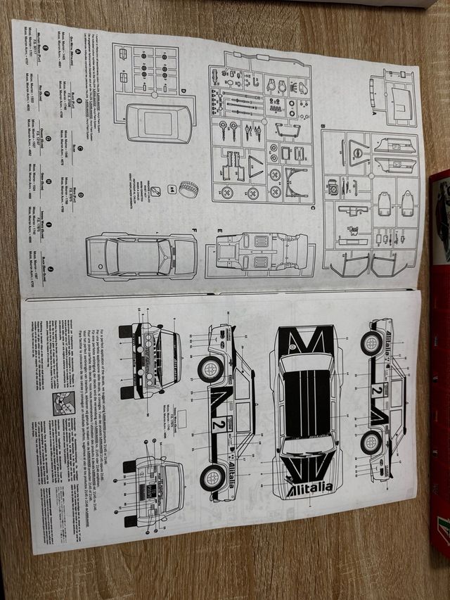Maqueta Fiat 131 Abarth Rally Italeri 1:24