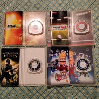 Lote 4 Juegos PSP: PES 6, PES 2009, MOH, Buzz!