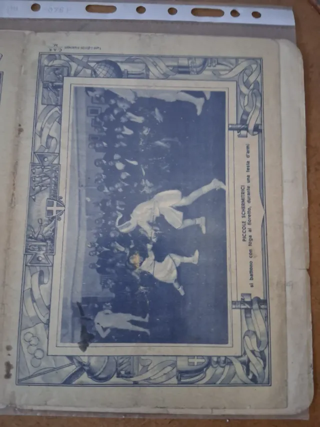 Pagina copertina fascismo Mussolini Italia Bella