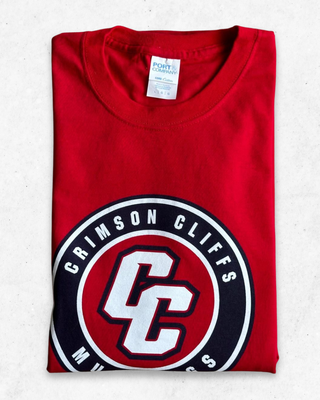 Camiseta Crimson Cliffs Mustangs Roja Talla L