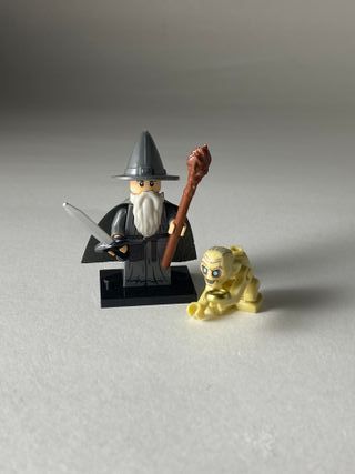 Gandalf the grey and Gollum - Figurine Type Lego