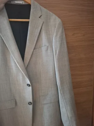 Americana traje Zara beige Talla 42