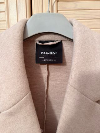 Abrigo paño Pull&Bear beige