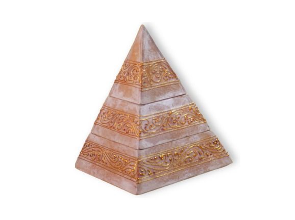 Portagioie a piramide decorato oro