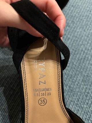 Zapatos de tacón negros para fiesta