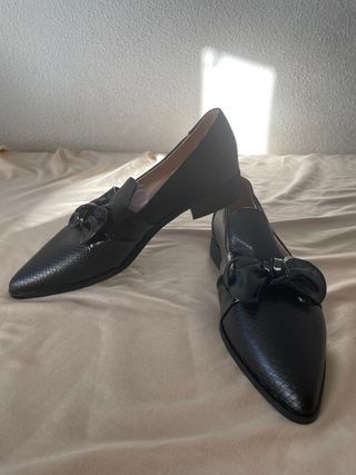Bailarinas negras lazo talla 40