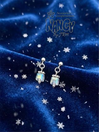 Gargantilla y pendientes Nancy plateados