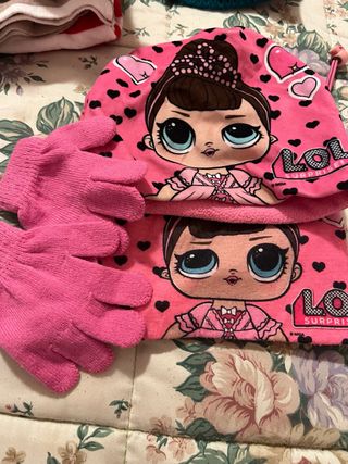 Set cappello e guanti LOL Surprise rosa