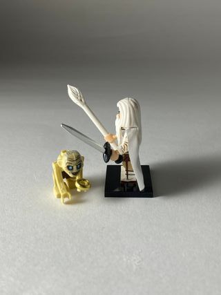 Gandalf the white and gollum - Figurine Type Lego