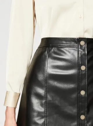 Falda Guess Negra Botones