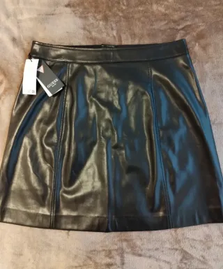 Falda Guess Negra Botones