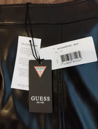 Falda Guess Negra Botones