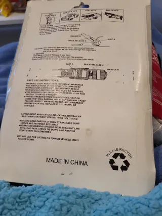 Cintas de sujeción y clip de seguridad