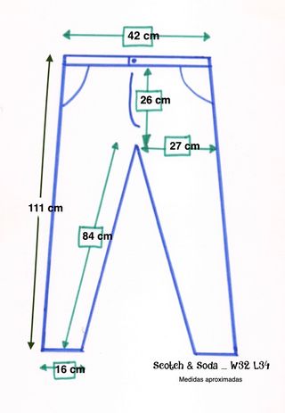 Scotch & Soda Skim. Pantalón vaquero. W32 L34