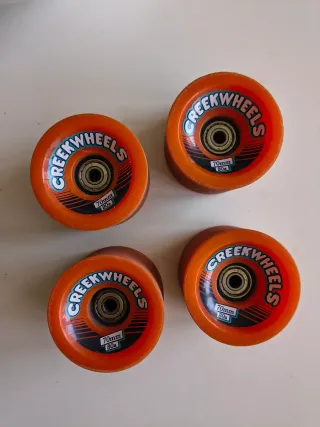 Ruedas Surfskate Creekwheels Naranja 70mm 80a