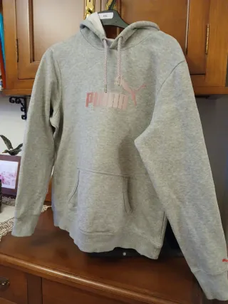 Sudadera Puma Gris Mujer Talla XXL