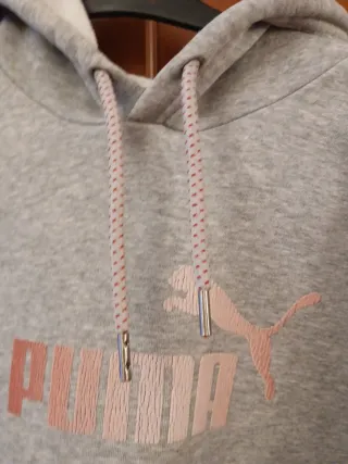 Sudadera Puma Gris Mujer Talla XXL