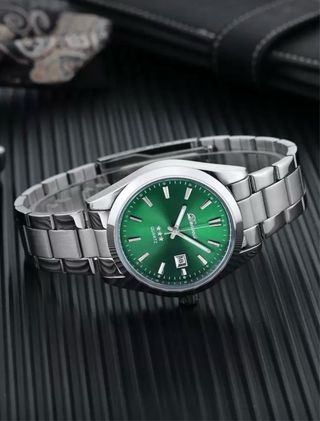 Reloj de lujo Verde Esfera Plata