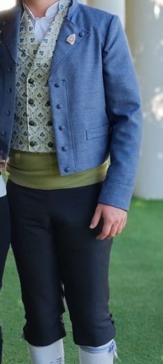 Traje Fallero Torrenti azul y Negro