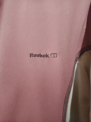 Chaqueta Reebok Rosa y Blanca Talla S