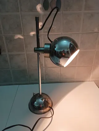 Lampada da tavolo vintage metallo anni 60-70