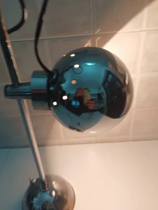 Lampada da tavolo vintage metallo anni 60-70