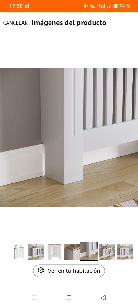 Copertura radiatore in legno bicolore