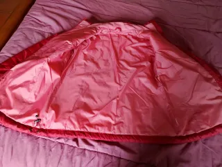 Cazadora acolchada fina roja/granate