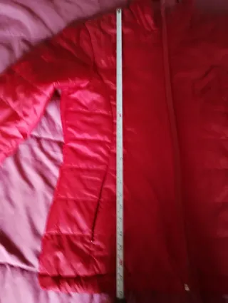 Cazadora acolchada fina roja/granate