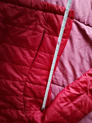 Cazadora acolchada fina roja/granate