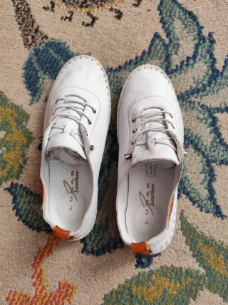 Zapatillas Lunar Leather Piel Blanca Talla 38