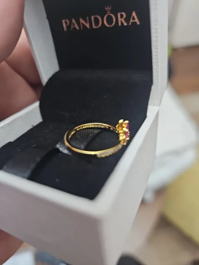 Anillo Pandora Corona Princesa Disney