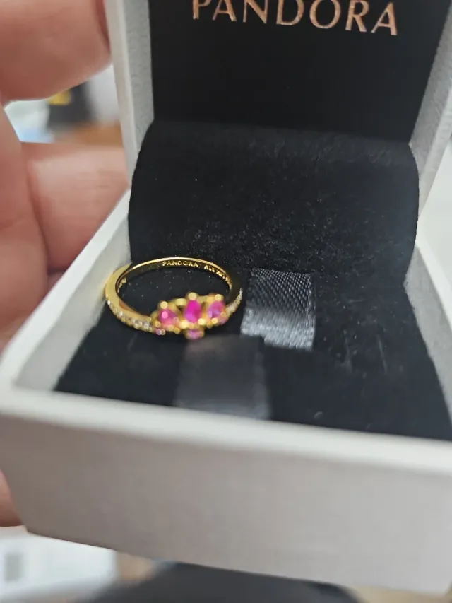 Anillo Pandora Corona Princesa Disney