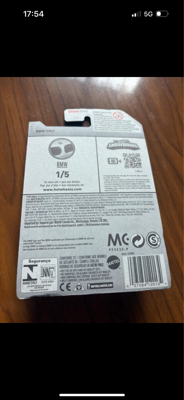 Hot Wheels BMW 2002 Blanco