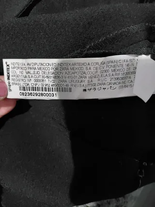 Falda tubo Zara negra