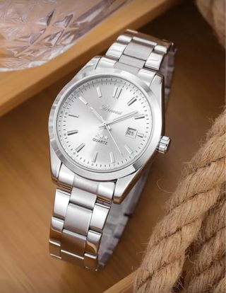 Reloj de lujo Plata y Blanco