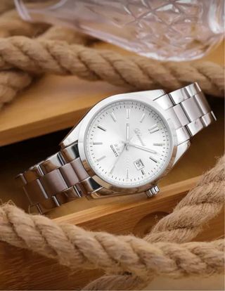 Reloj de lujo Plata y Blanco