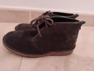 Botas niño ante marrón/gris