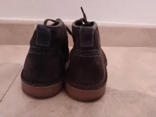 Botas niño ante marrón/gris