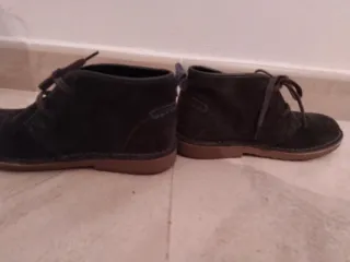 Botas niño ante marrón/gris