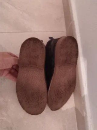 Botas niño ante marrón/gris