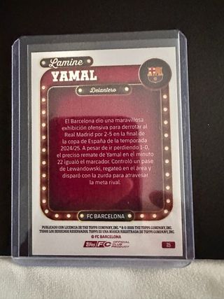 Tarjeta Lamine Yamal Topps