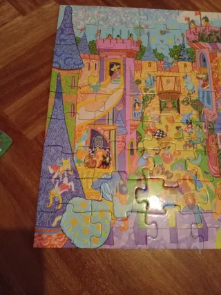 Puzzle Djeco 54 piezas Castillo Princesas