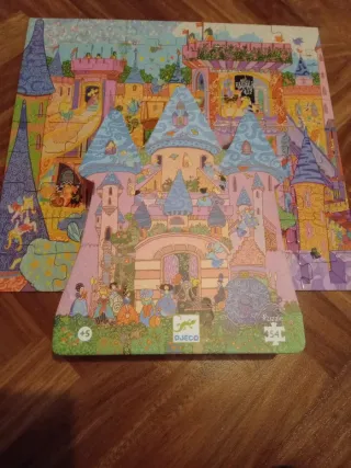 Puzzle Djeco 54 piezas Castillo Princesas