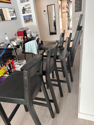 Mesa Alta Cocina IKEA NORDVIKEN Negra