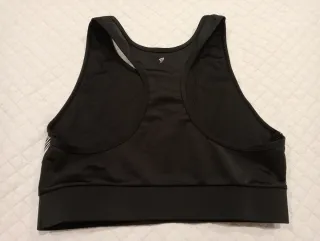 Sujetador deportivo negro con detalles. Talla S/M